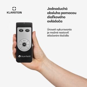 Blumfeldt Cosmic Beam Plus, infračervený terasový ohrievač, 2400 W, IP44, diaľkový ovládač, čierny