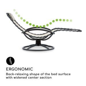 Blumfeldt The Chiller, hojdacie lehátko, 77 x 85 x 173 cm, 360 Comfort, ComfortMesh, béžové