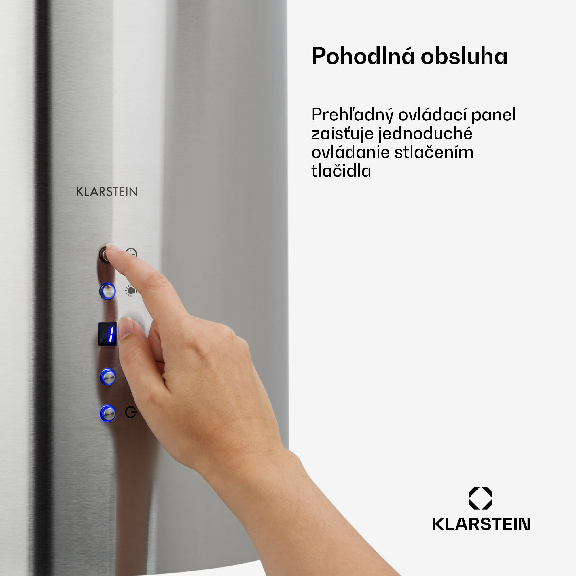 Klarstein Odsávač pár Barett v ostrovnom vyhotovení, Ø35 cm, recirkulačný režim, 522 m³/h, LED osvetlenie, filter s aktívnym uhlím – Obrázok 2