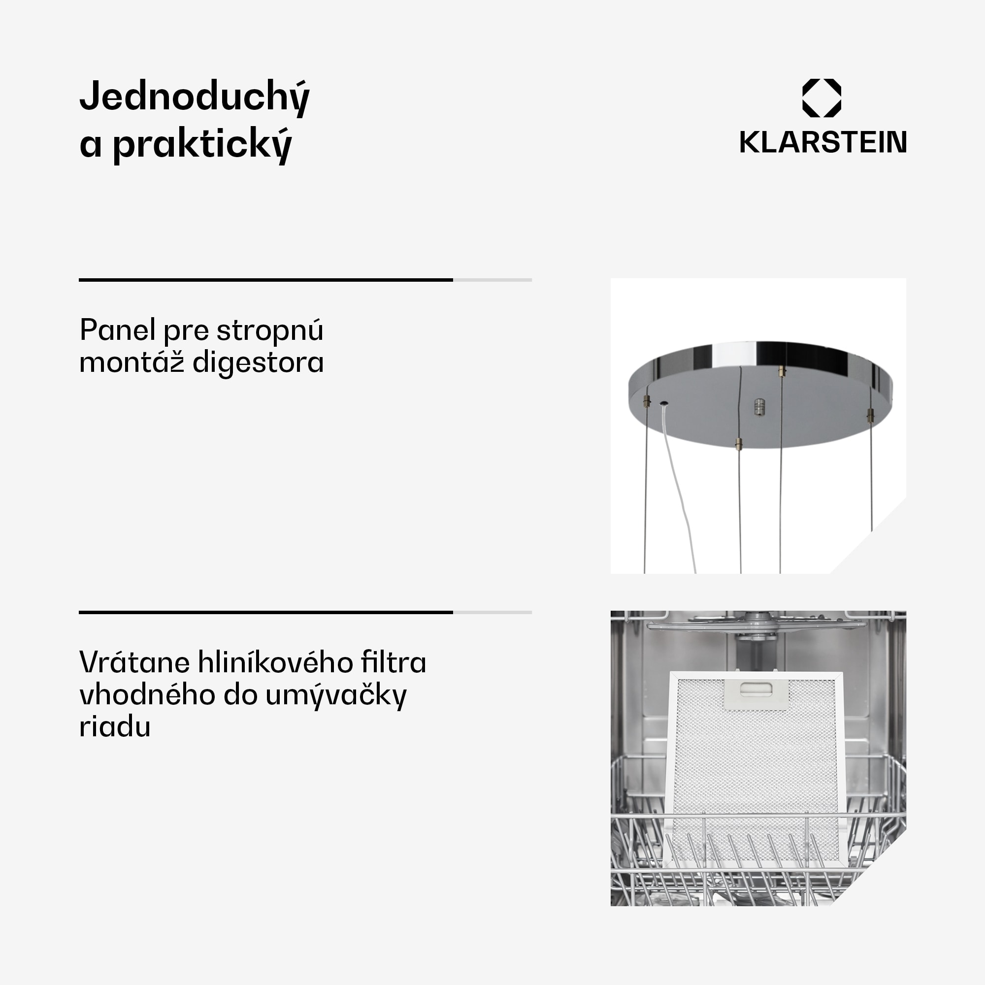 Klarstein Odsávač pár Barett v ostrovnom vyhotovení, Ø35 cm, recirkulačný režim, 522 m³/h, LED osvetlenie, filter s aktívnym uhlím – Obrázok 3