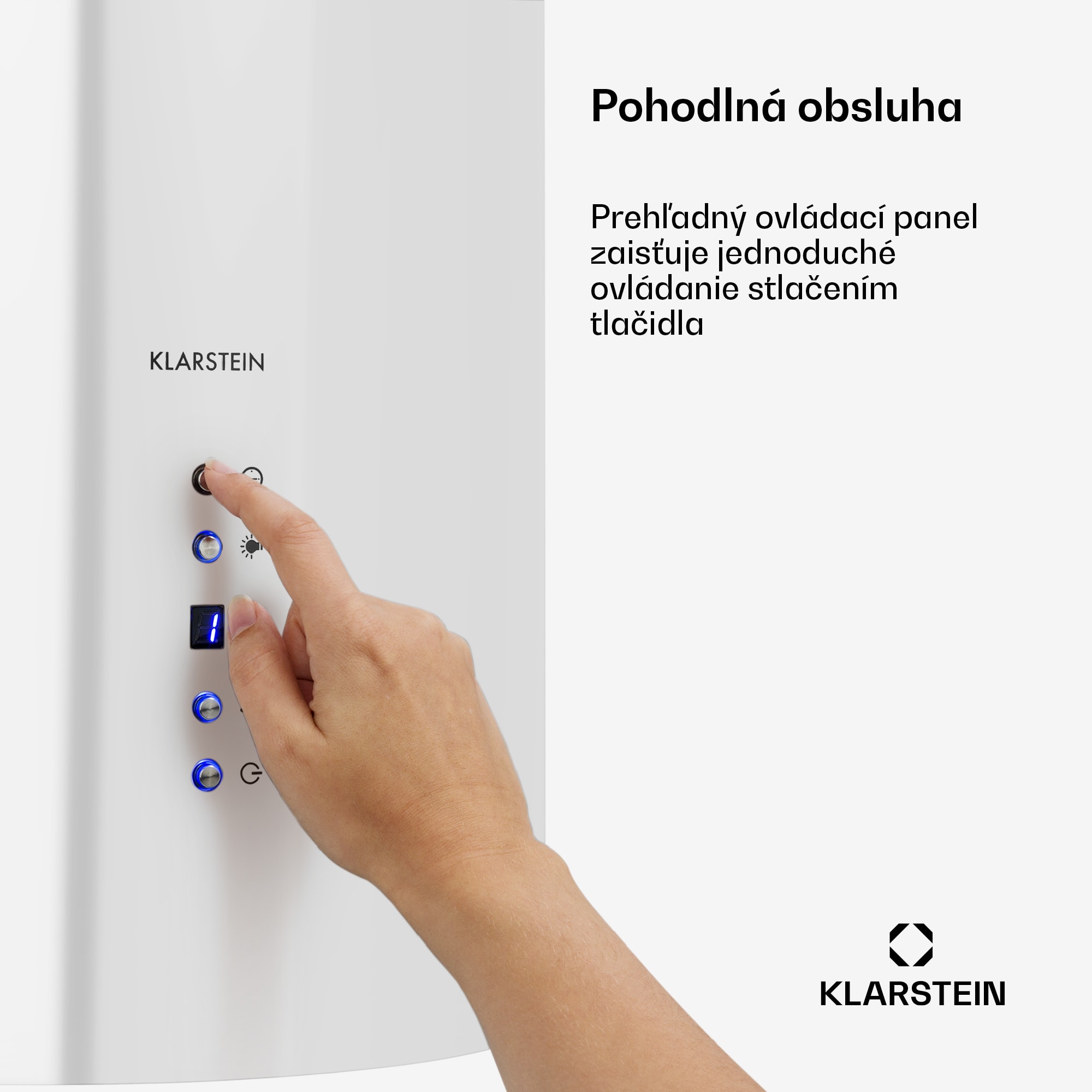 Klarstein Odsávač pár Barett v ostrovnom vyhotovení, Ø35 cm, recirkulačný režim, 522 m³/h, LED osvetlenie, filter s aktívnym uhlím – Obrázok 2