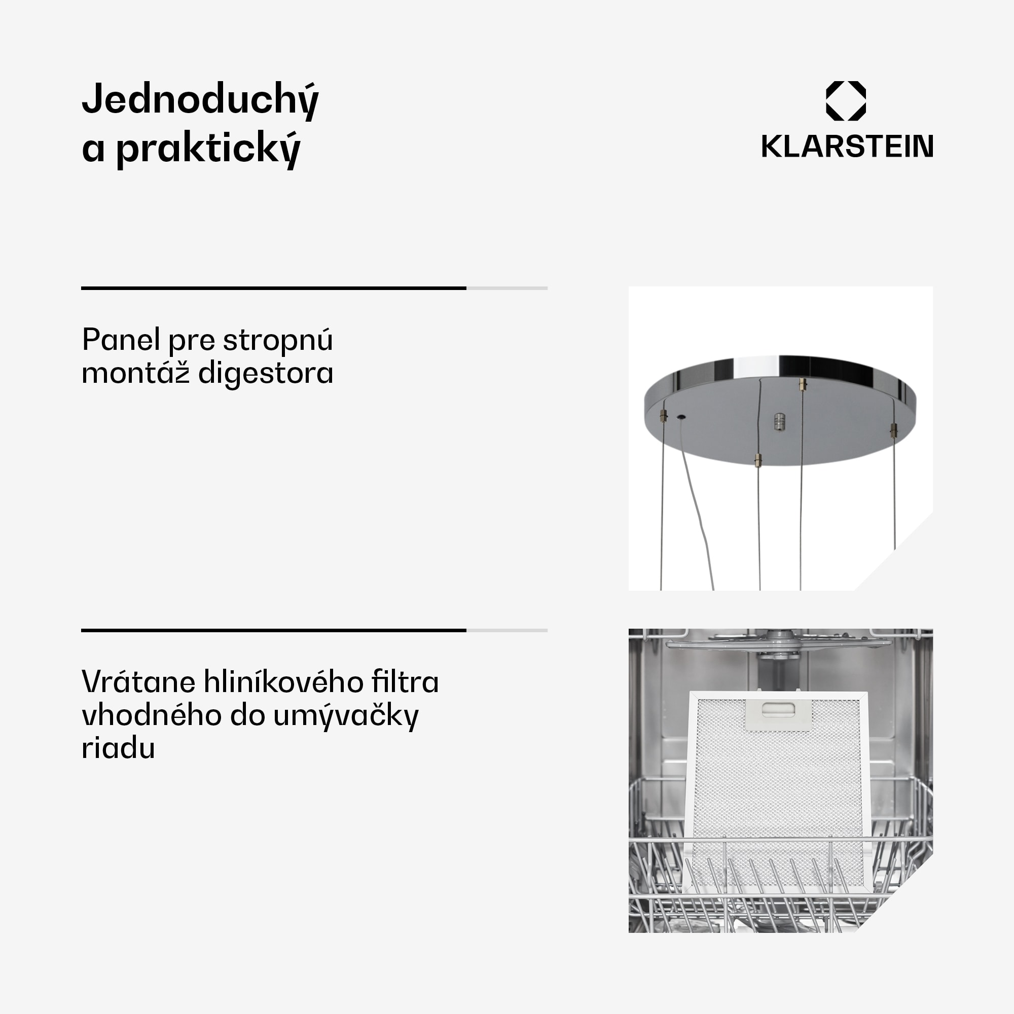 Klarstein Odsávač pár Barett v ostrovnom vyhotovení, Ø35 cm, recirkulačný režim, 522 m³/h, LED osvetlenie, filter s aktívnym uhlím – Obrázok 3