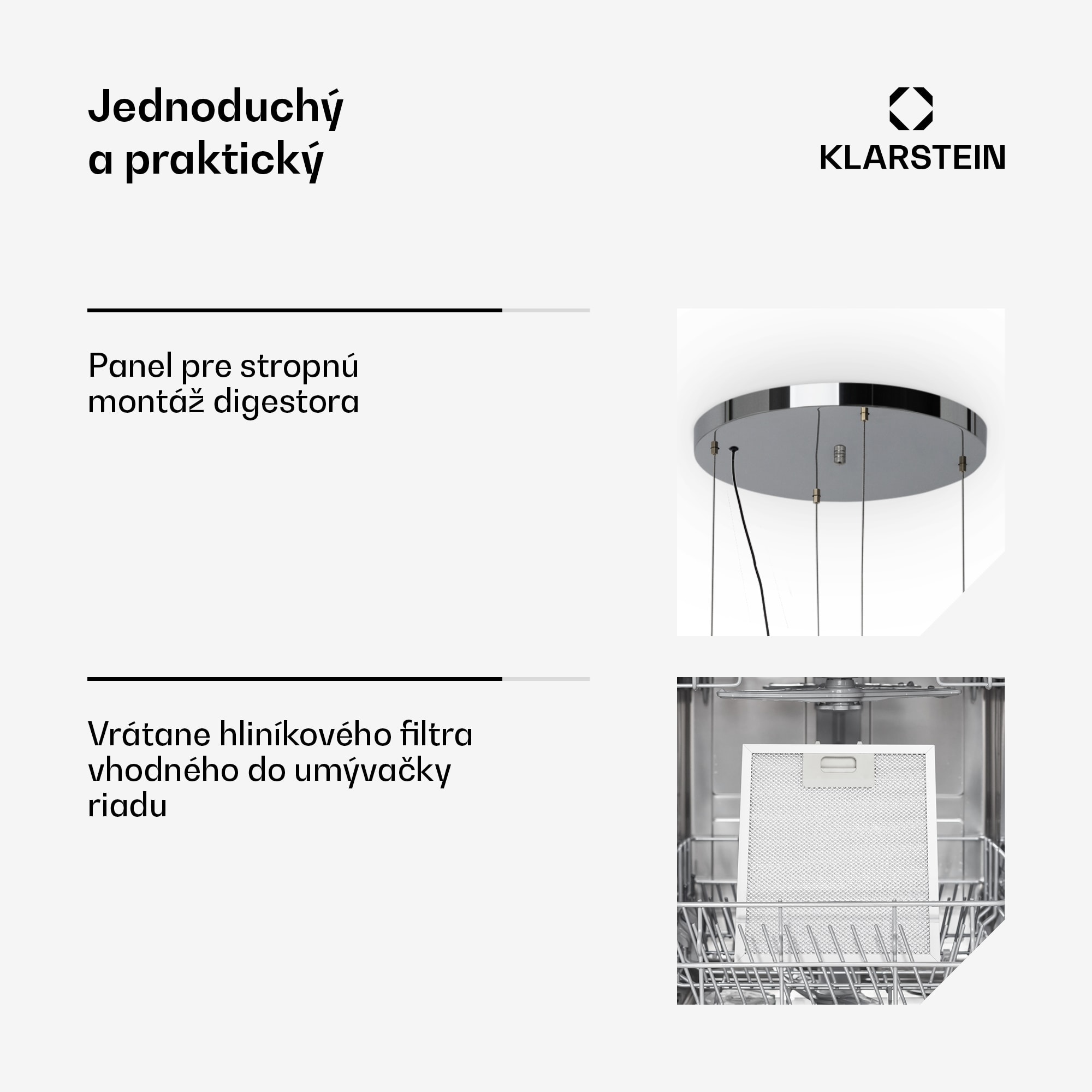 Klarstein Odsávač pár Barett v ostrovnom vyhotovení, Ø35 cm, recirkulačný režim, 522 m³/h, LED osvetlenie, filter s aktívnym uhlím – Obrázok 3