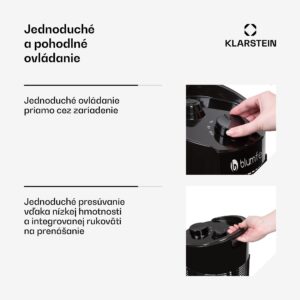 Blumfeldt Heat Guru 360, stojanový ohrievač, 1200/600 W, 2 stupne ohrevu, IPX4, čierny