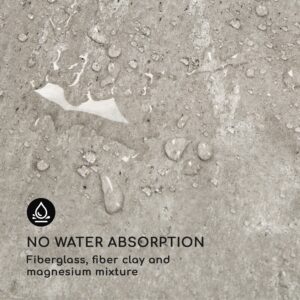 Blumfeldt Airflor, kvetináč, 45 x 100 x 27 cm, sklolaminát, do interiéru aj exteriéru, svetlosivý