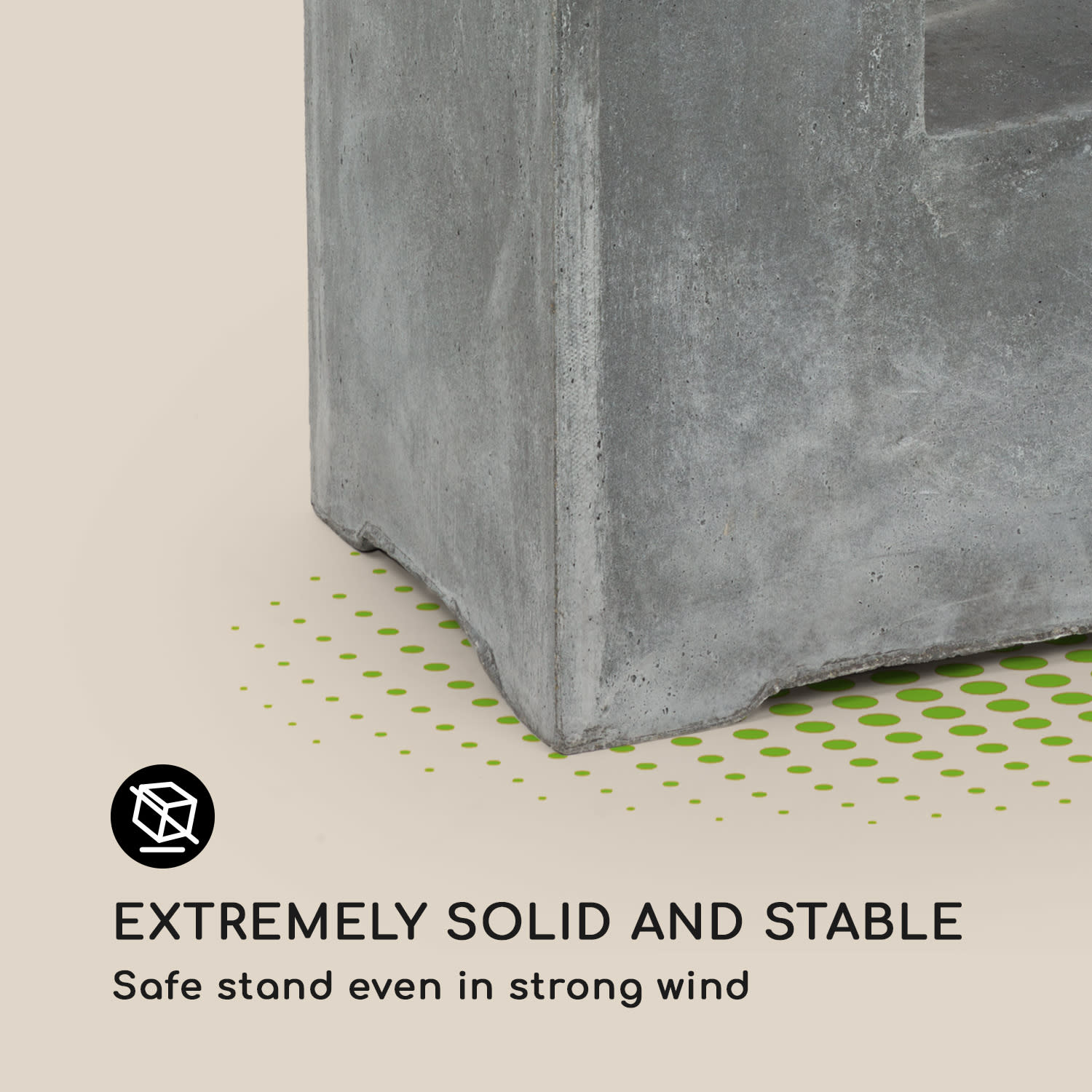 Blumfeldt Airflor, kvetináč, 45 x 100 x 27 cm, sklolaminát, do interiéru aj exteriéru, svetlosivý – Obrázok 3