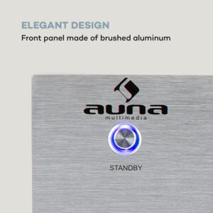 Auna AV2-CD850BT, 4-zónový HiFi stereo zosilňovač, 8 x 50 W RMS, bluetooth, USB, strieborný
