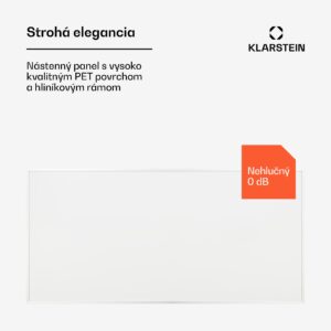 Klarstein Wonderwall 720 Smart, infračervený ohrievač, 120 x 60 cm, 720 W, týždenný časovač, IP24, biely