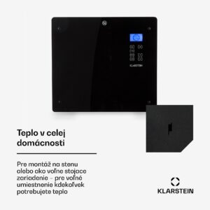 Klarstein Norderney, konvektor, 1000 W, termostat, časovač, 20 m², čierny