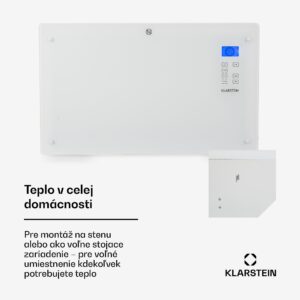 Klarstein Norderney, konvektor, 2000 W, termostat, časovač, 30 m², biely