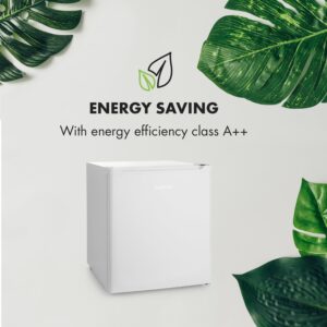 Klarstein Snoopy Eco, mini chladnička, mraziaci priečinok, 41 l, energet. trieda F, 39 dB, čierna