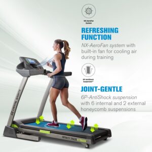 Capital Sports Infinity Track 6.0 Touch, bežecký pás, 5,5 HP, Wi-Fi, 9" dotyková obrazovka