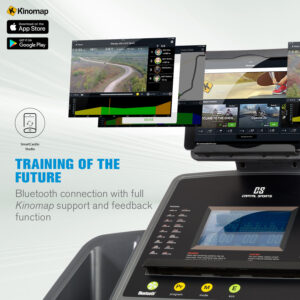 Capital Sports Infinity Pro 4.0, bežecký pás, 7 HP, BT, aplikácia Kinomap, LCD