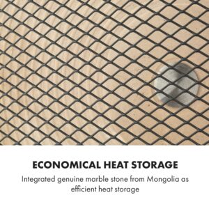 Klarstein HeatPal Marble Blackline, infračervený ohrievač, 1300 W, mramor, hliník