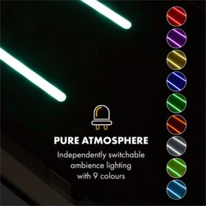 Klarstein High Line, digestor, 90 cm, stropný, 410 m³/h, ďiaľkové ovládanie, čierny