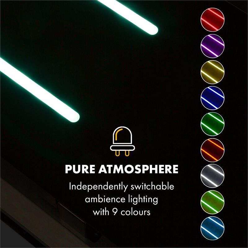 Klarstein High Line, digestor, 90 cm, stropný, 410 m³/h, ďiaľkové ovládanie, čierny