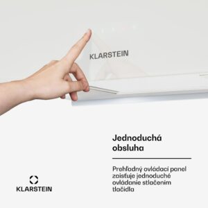 Klarstein Kronleuchter L, digestor, 60 cm, ostrovčekový, 590 m³/h, dotykové ovládanie, LED, biely