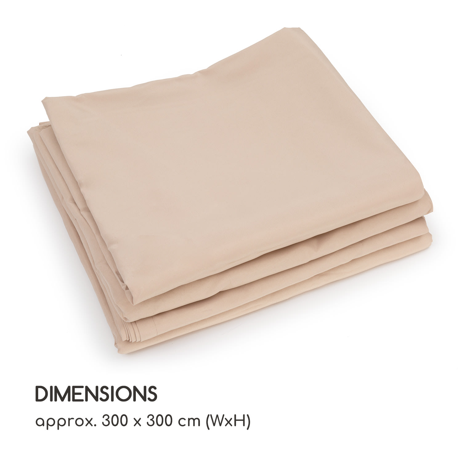 Blumfeldt Eremitage Double Sunbed, lehátko, pre 2 osoby, oceľový rám, slnečná strieška, závesy, taupe – Obrázok 3