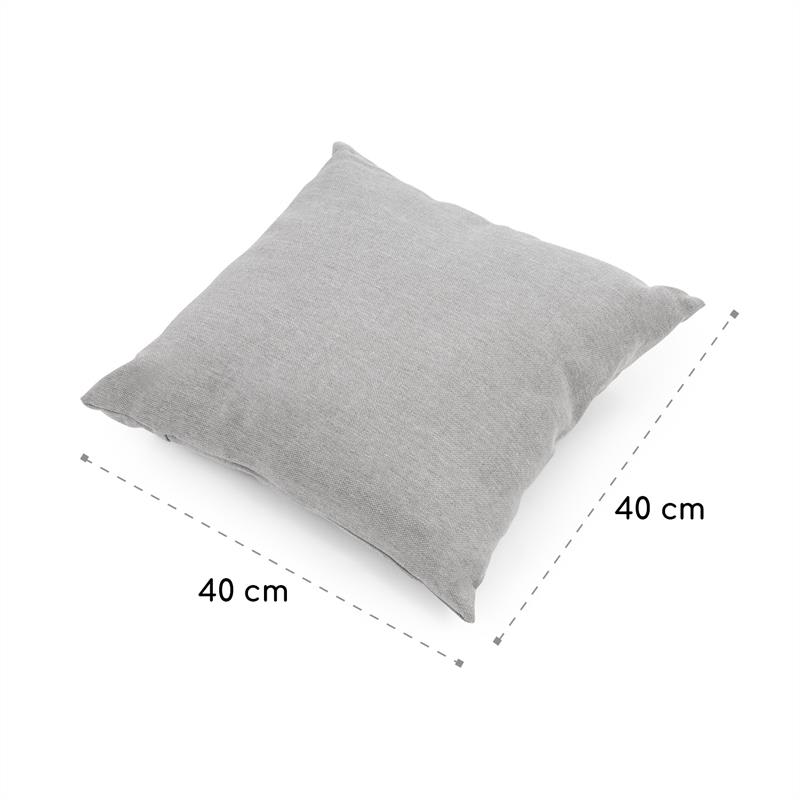 Blumfeldt Titania Pillows, vankúš, polyester, nepremokavý, melírovaný svetlosivý – Obrázok 3