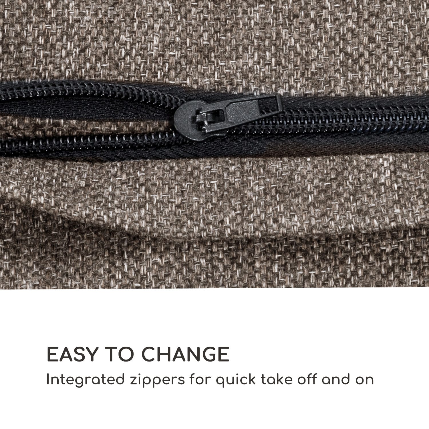 Blumfeldt Titania Pillows, vankúš, polyester, nepremokavý, hnedý – Obrázok 2