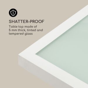 Blumfeldt Pamplona Extension, záhradný stôl, 180 x 83 cm max., hliník, sklo, biely