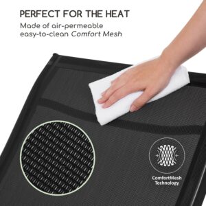 Blumfeldt Beverlywood, záhradné lehátko, hojdacie kreslo, hliník, čierne