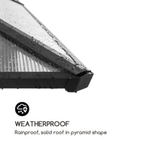 Blumfeldt Pantheon Solid Sky, altánok so strechou, 3 x 3 m, polykarbonát, hliník