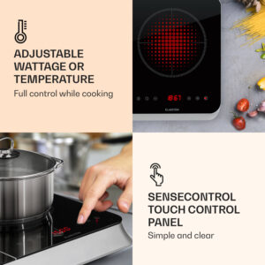 Klarstein InnoChef, indukčná varná doska, 3400 W, dotykové ovládanie, sklokeramika