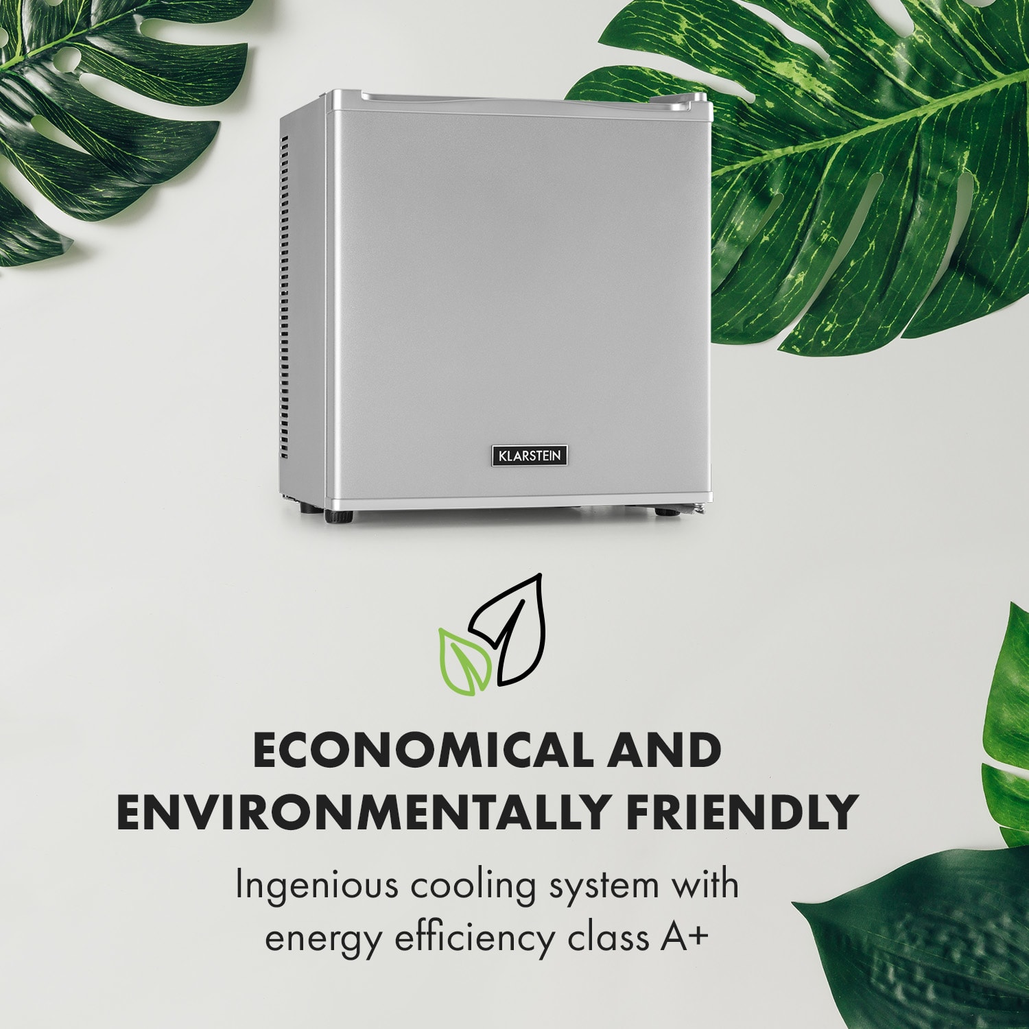 Klarstein Secret Cool, mini chladnička, minibar, 13 l, energet. trieda G, strieborná – Obrázok 2