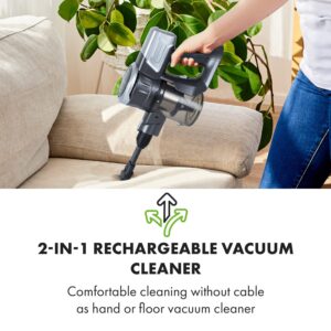 Klarstein Clean Butler 4G Silent, akumulátorový vysávač, 16 kPa, 0,8 l, HEPA10, čierny