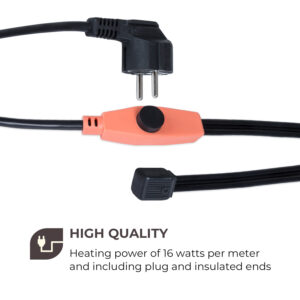 Waldbeck Flow Wire, kábel na ochranu proti zamrznutiu, 4 m, s termostatom, IP68