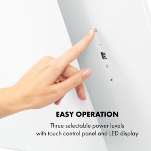 Klarstein Helena 60, digestor, 60 cm, nástanný, 595 m³/h, LED displej, biely