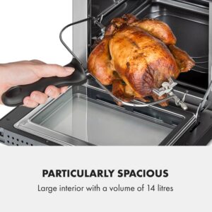 Klarstein AeroVital Cube Chef, teplovzdušná fritéza, 1700 W, 14 l, 16 programov, horný a spodný ohrev