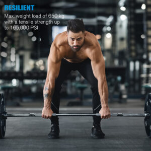 Capital Sports Hybrid Men ECO, obojručná olympijská tyč, 50 mm hriadeľ, 650 kg, oceľ