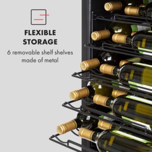 Klarstein Vinomatica, vinotéka, 95 l, dotykové ovládanie, 85 W, 4-18°C, čierna