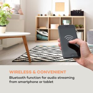 Auna Connect Vinyl Cube, gramofón, 40 W max., internet/DAB+/FM, USB, hnedý