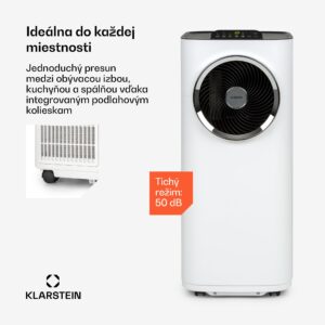 Klarstein Kraftwerk Smart 12K, mobilná klimatizácia 3 v 1, 12 000 BTU, ovládanie cez aplikáciu, biela