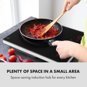 Klarstein Cook n Roll, indukčná varná doska, 2000 W, 3h časovač, 10 úrovní výkonu, čierna