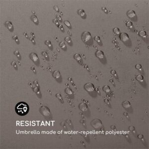 Blumfeldt Flex-Shade XL, slnečník, 150 x 210 cm, polyester, UV 50, tmavosivý