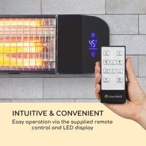 Blumfeldt Smartwave, infračervený ohrievač, 2400 W, WiFi, ovládanie cez aplikáciu, čierny