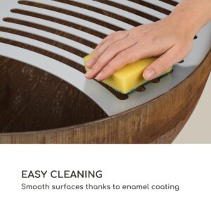 Blumfeldt Savage, ohnisko s grilom, Ø 60,5 cm, oceľ, ochranný kryt, hrdzavá