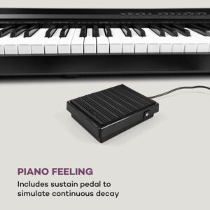 SCHUBERT Preludio Elektronický klavír 88 klávesov velocity sustain pedál čierny