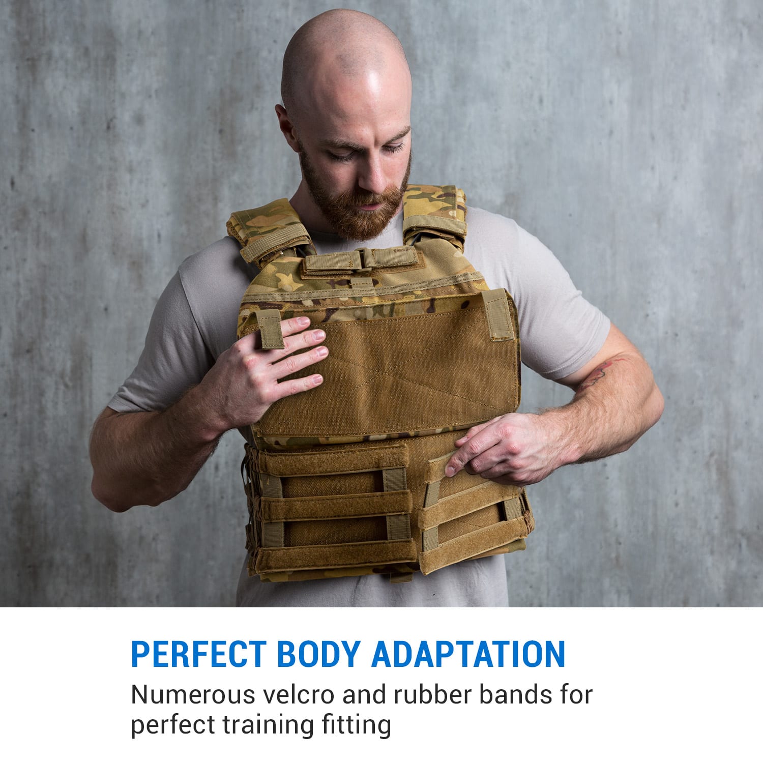 Capital Sports Battlevest 2.0, záťažová vesta, 2 x 8,75 lbs (4,0 kg) závažie, camo