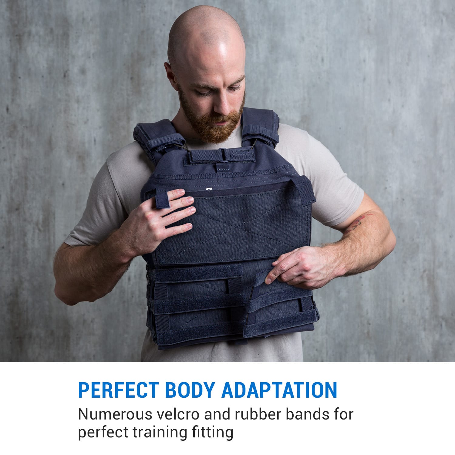 Capital Sports Battlevest 2.0, záťažová vesta, 2 x 2 závažia 5,75 (2,6) & 8,75 lbs (4,0 kg), modrá