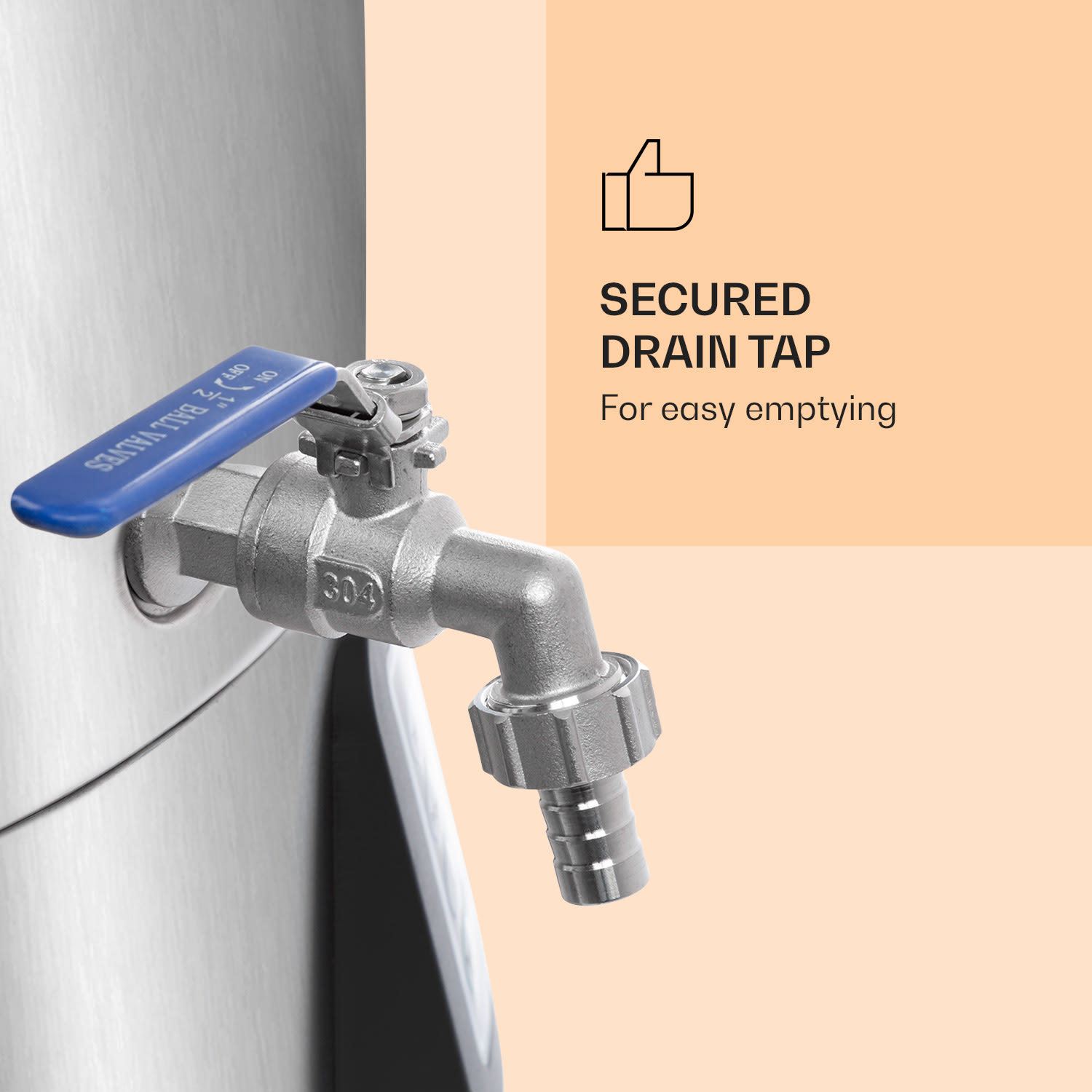 Klarstein Mundschenk 3XL, sladový kotol, 65 l, 3000 W, zariadenie na varenie piva, 9 programov – Obrázok 2