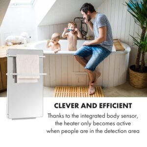 Klarstein Hot Spot Crystal Flow, ohrievač do kúpelne, 45 x 82 cm, 36 m², 2000 W, 5-40 °C, LED