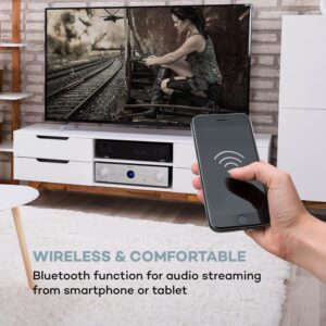 Auna AMP-CD950 DG, digitálny viackanálový zosilňovač, 8 x 100 W, BT, opt. vstup, diaľkový ovládač