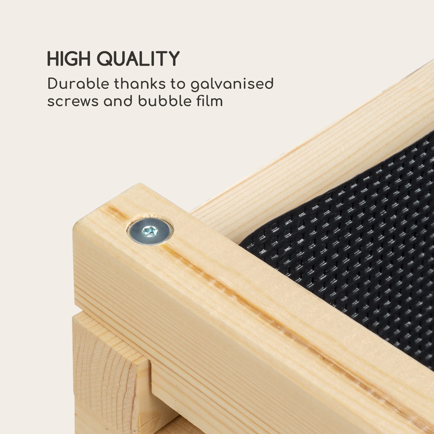 Blumfeldt Modu Grow 50, vyvýšený záhon, 50 x 45 x 50 cm, borovicové drevo, borovica – Obrázok 3