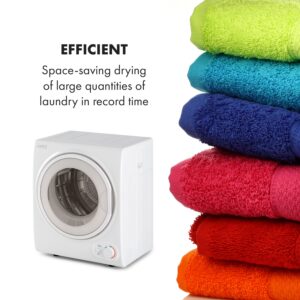 Klarstein Jet Set 2500, sušička bielizne, sušička s odsávaním vlhkého vzduchu, 850W, TEE C, 2,5kg, 50cm, biela