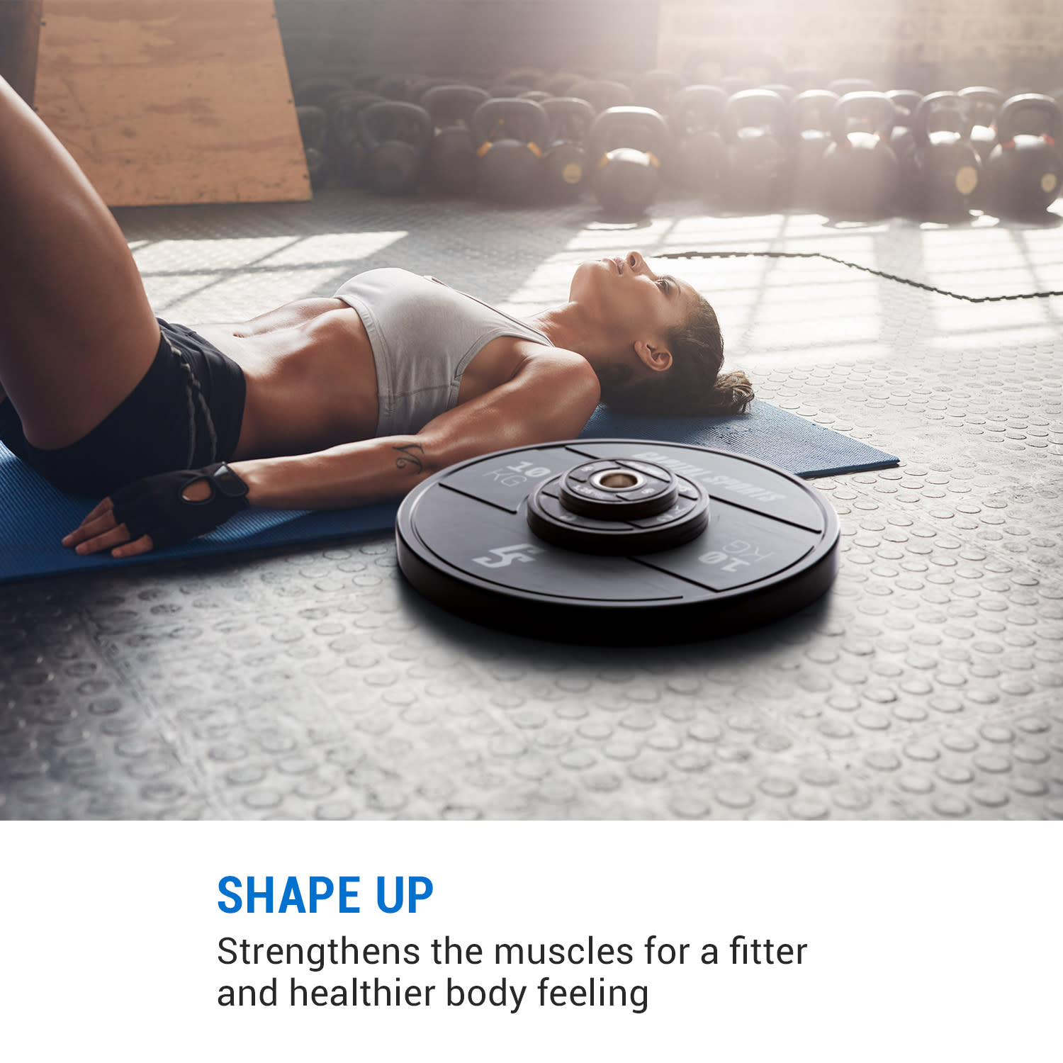 Capital Sports Elongate 2020, kotúče, 2 x 1,25 kg, tvrdá guma, 50,4 mm – Obrázok 2